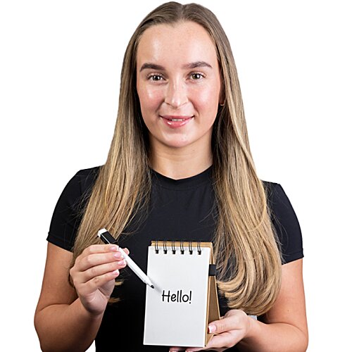 Additional Image 1 - a woman holding a pen and a notepad