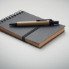 a pen on a notebook