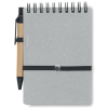 a notebook with a pen