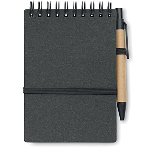 Additional Image 1 - a black notebook with a pen