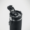a black cylinder with a black handle