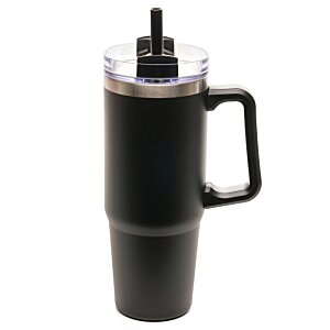 Additional Image 1 - a black coffee mug with a handle