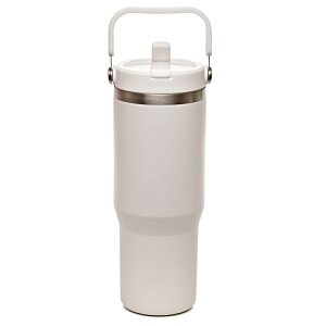 Additional Image 6 - a white water bottle with a silver ring