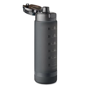 Additional Image 2 - a black water bottle with a lid