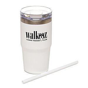 Additional Image 2 - a white cup with a straw