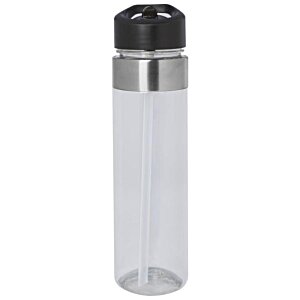 Additional Image 1 - a clear plastic bottle with a black cap