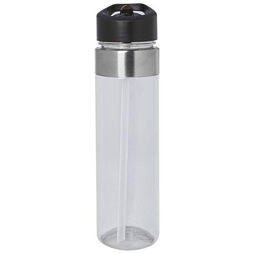 Additional Image 1 - a clear plastic bottle with a black cap