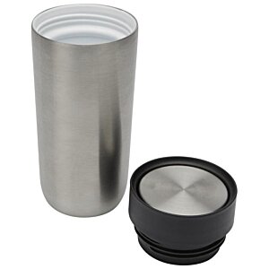 Additional Image 2 - a silver and black thermos