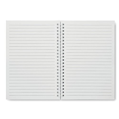 Additional Image 4 - a white notebook with a spiral bound