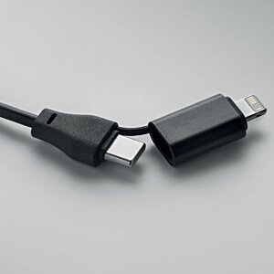 Additional Image 8 - a black cable with a black connector