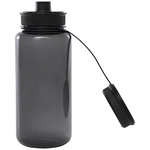 Additional Image 5 - a black water bottle with a black lid