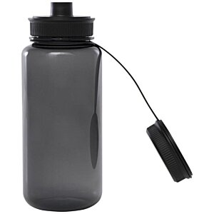 Additional Image 5 - a black water bottle with a black lid