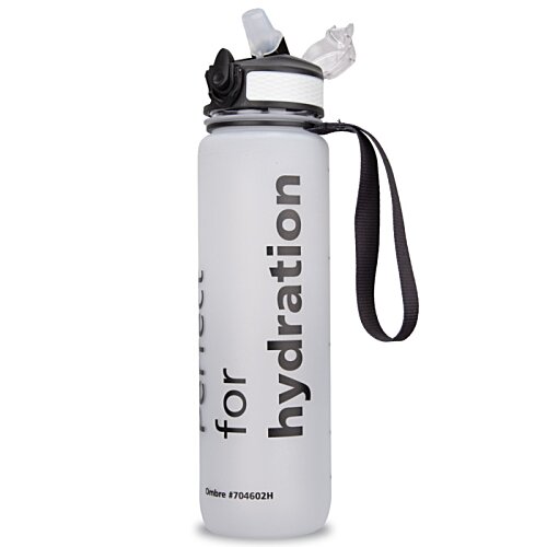 Additional Image 6 - a white water bottle with a black strap