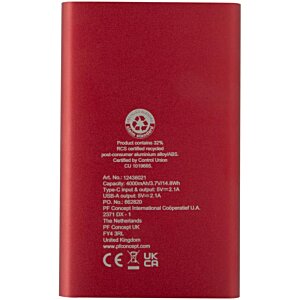 Additional Image 4 - a red rectangular object with white text