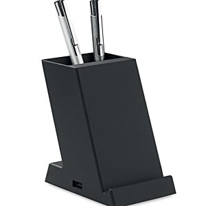 Additional Image 4 - a black object with two metal handles