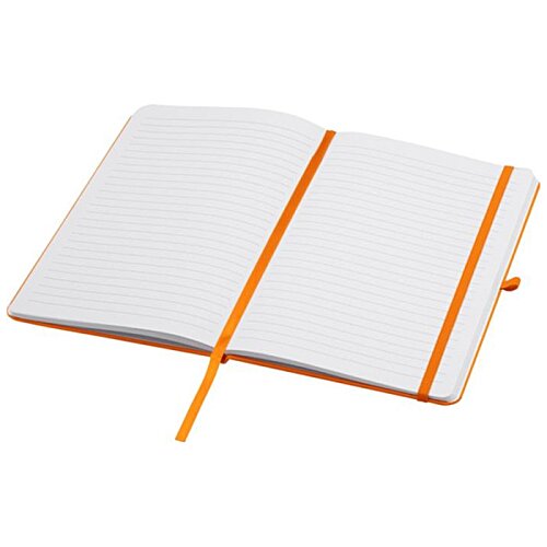 Additional Image 3 - a white notebook with orange strips
