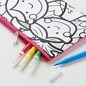 Additional Image 5 - a coloring book with colored pens