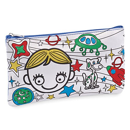 Additional Image 2 - a white bag with cartoon drawings on it