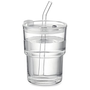Additional Image 1 - a clear glass with a straw in it