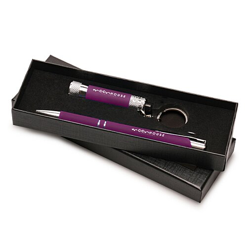 Additional Image 7 - a black box with a purple pen and a keychain