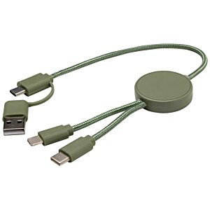 Additional Image 1 - a green cable with a black cord