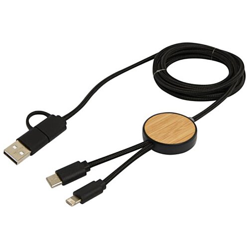 Additional Image 2 - a black cord with a round object on it