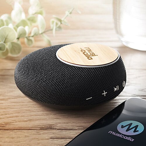 Additional Image 2 - a black speaker on a table