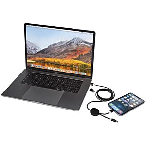 Additional Image 4 - a laptop with a phone and headphones