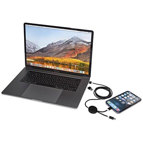 Additional Image 4 - a laptop with a phone and headphones