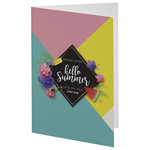 Additional Image 1 - a card with a black square with a colorful design