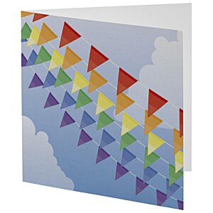 Additional Image 3 - a square card with a flag pattern