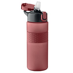 Additional Image 6 - a red water bottle with a black lid