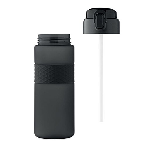 Additional Image 2 - a black bottle with a black cap