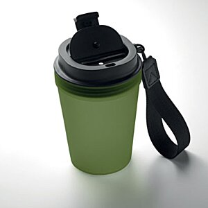 Additional Image 1 - a green plastic cup with a black lid