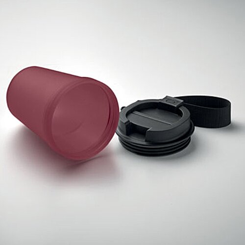 Additional Image 5 - a red plastic cup and a black cap