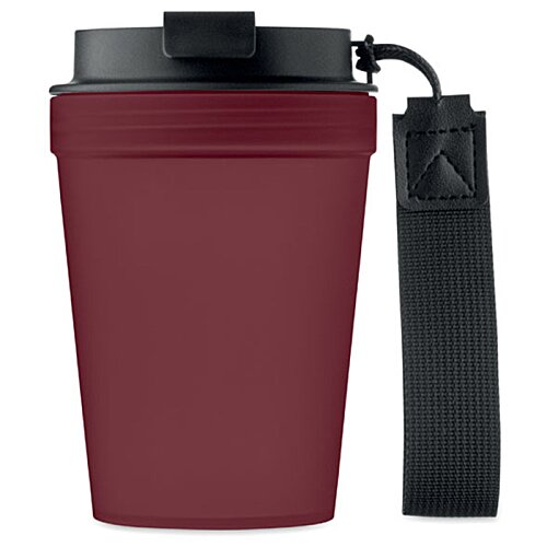 Additional Image 7 - a red coffee cup with a black handle