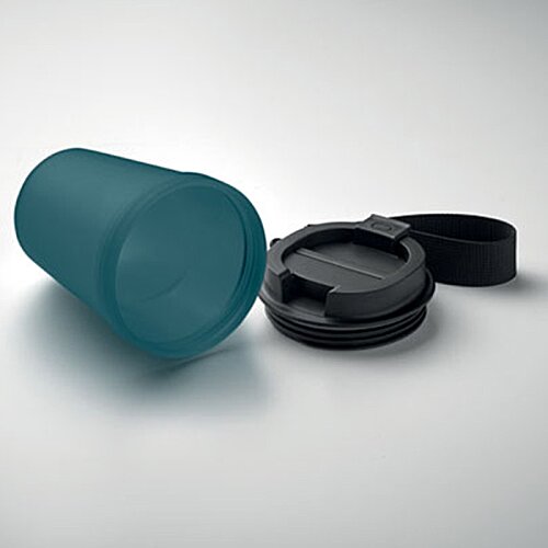 Additional Image 3 - a blue cup and a black cap