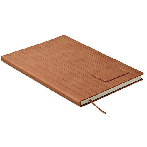 Additional Image 4 - a brown notebook with a pen
