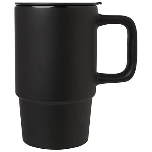 Additional Image 1 - a black mug with handle