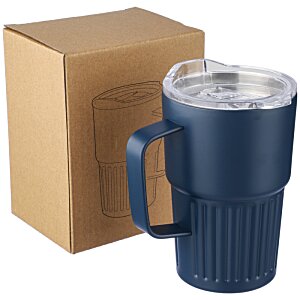 Additional Image 2 - a blue mug next to a box