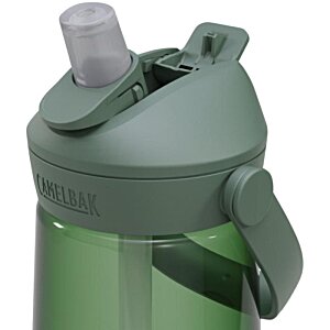 Additional Image 1 - a green water bottle with a plastic lid