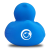 Additional Thumbnail Image 2 - a blue rubber duck with a white circle on it