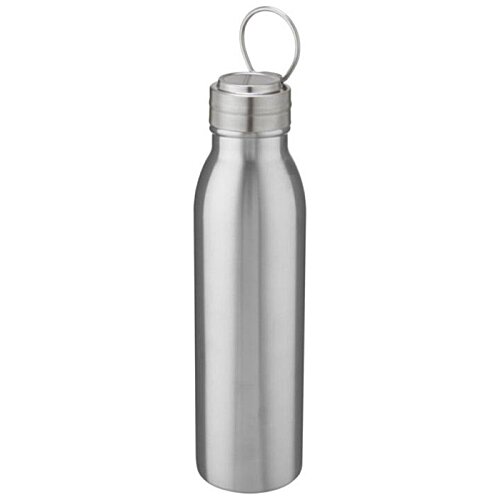 Additional Image 2 - a silver water bottle with a white background