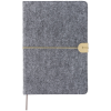 Additional Thumbnail Image 1 - a grey notebook with a yellow stripe