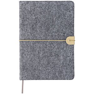Additional Image 1 - a grey notebook with a yellow stripe