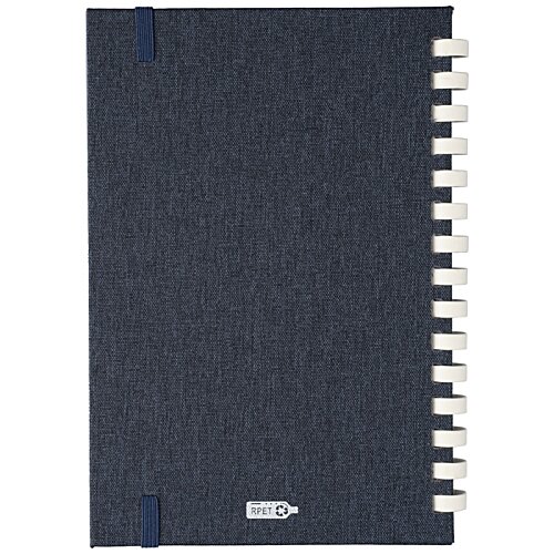 Additional Image 1 - a blue notebook with a spiral bound