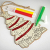 Additional Thumbnail Image 4 - a gingerbread cookie with a red stripe and green and yellow ribbon