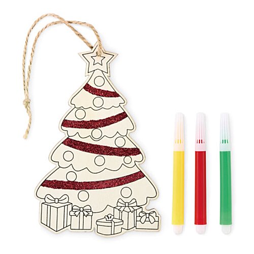 Additional Image 1 - a white object with red and yellow stripes next to colored candles