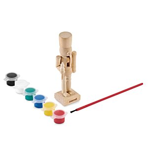 Additional Image 5 - a wooden toy with paint and a red line