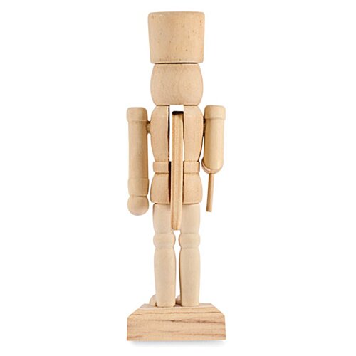 Additional Image 3 - a wooden nutcracker on a white background